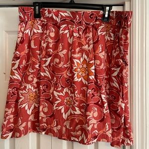 LOFT floral skirt, size L